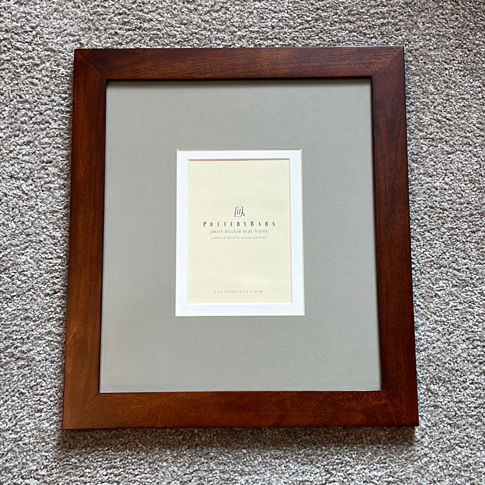 Lightly used Pottery Barn frame for 5x7 picture